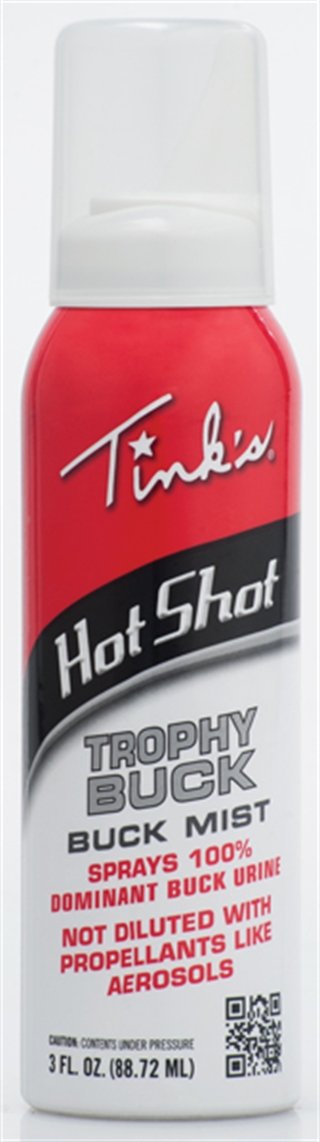 Tink's W5314 Hot Shot Trophy Buck 3oz Mist Spray - Dominant Buck Urine with Tarsal & Interdigital Gland Secretions - TINK'S SCENTS