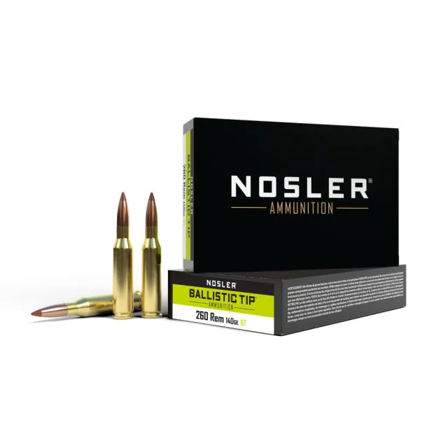 Nosler Ballistic Tip Rifle Ammunition 260 Remington 140