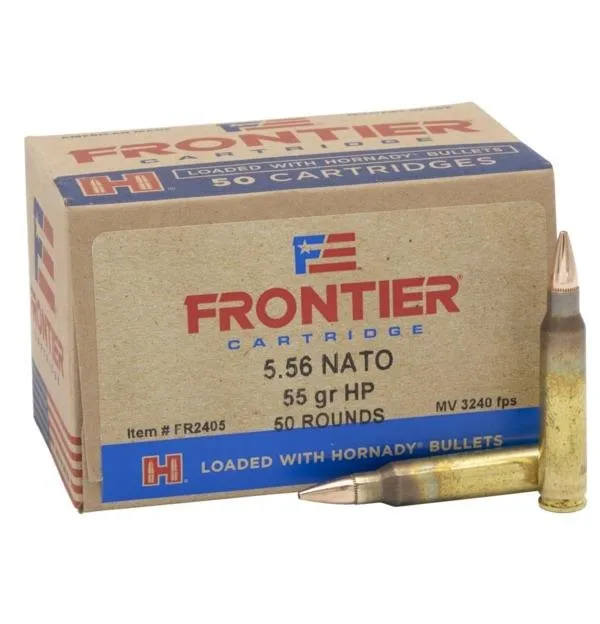 Buy Hornady Frontier Rifle Ammo 5.56 NATO 55 gr. Hollow Point Match 50 rd. online