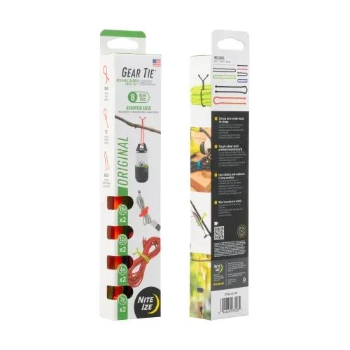 Nite-Ize Gear Tie Reusable Rubber Twist Tie 8in Flexible