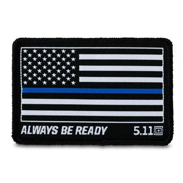 5.11 Tactical Thin Blue Line Woven Hook-Back Morale Patch