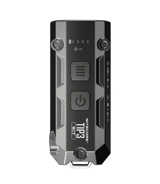 NITECORE TIP3 Black 720 Lumens Rechargeable LED Flashlight - NITECORE