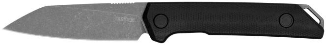 Kershaw Mini Iridium Fixed Blade 3.1 In Reverse Tanto Plain Edge Black - Kershaw