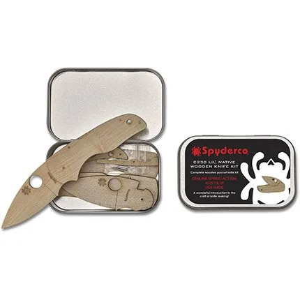 Buy Spyderco WDKIT2 Wooden Kit C230 Lil' Native online