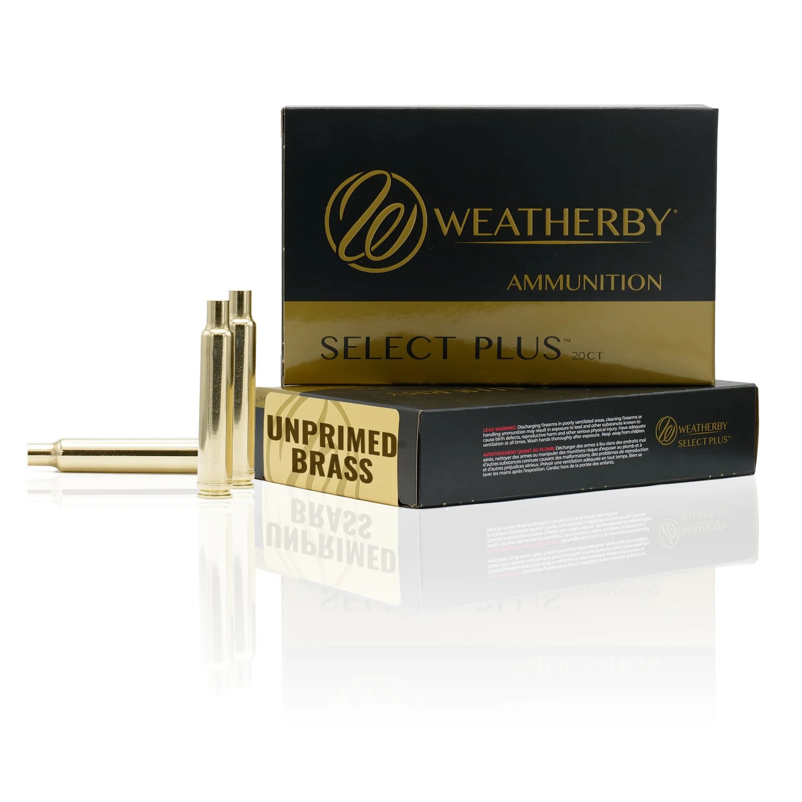 Weatherby BRASS224 Unprimed Rifle Brass .224 Wby 20ct CNC-Machined - Weatherby - .224 WBY