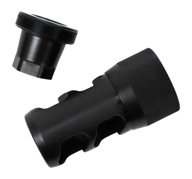 Buy Area 419 Hellfire 2P Muzzle Brake 9mm 5/8-24 Self Timing Black online