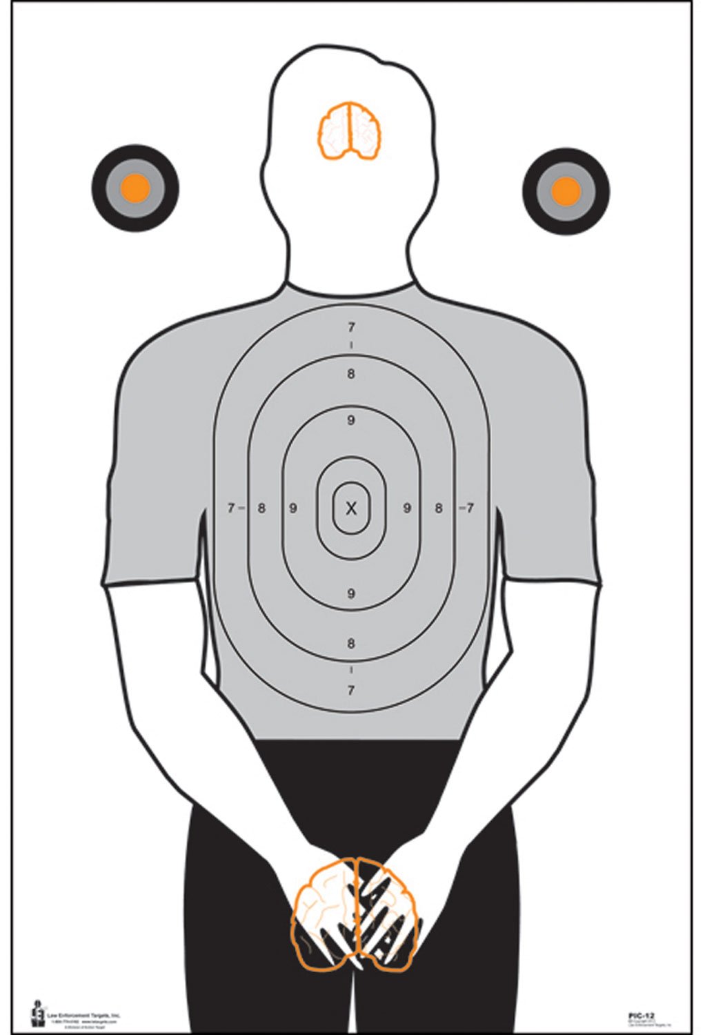 Action Target PIC12100 Politically Incorrect Silhouette 23"x35" 100/Box