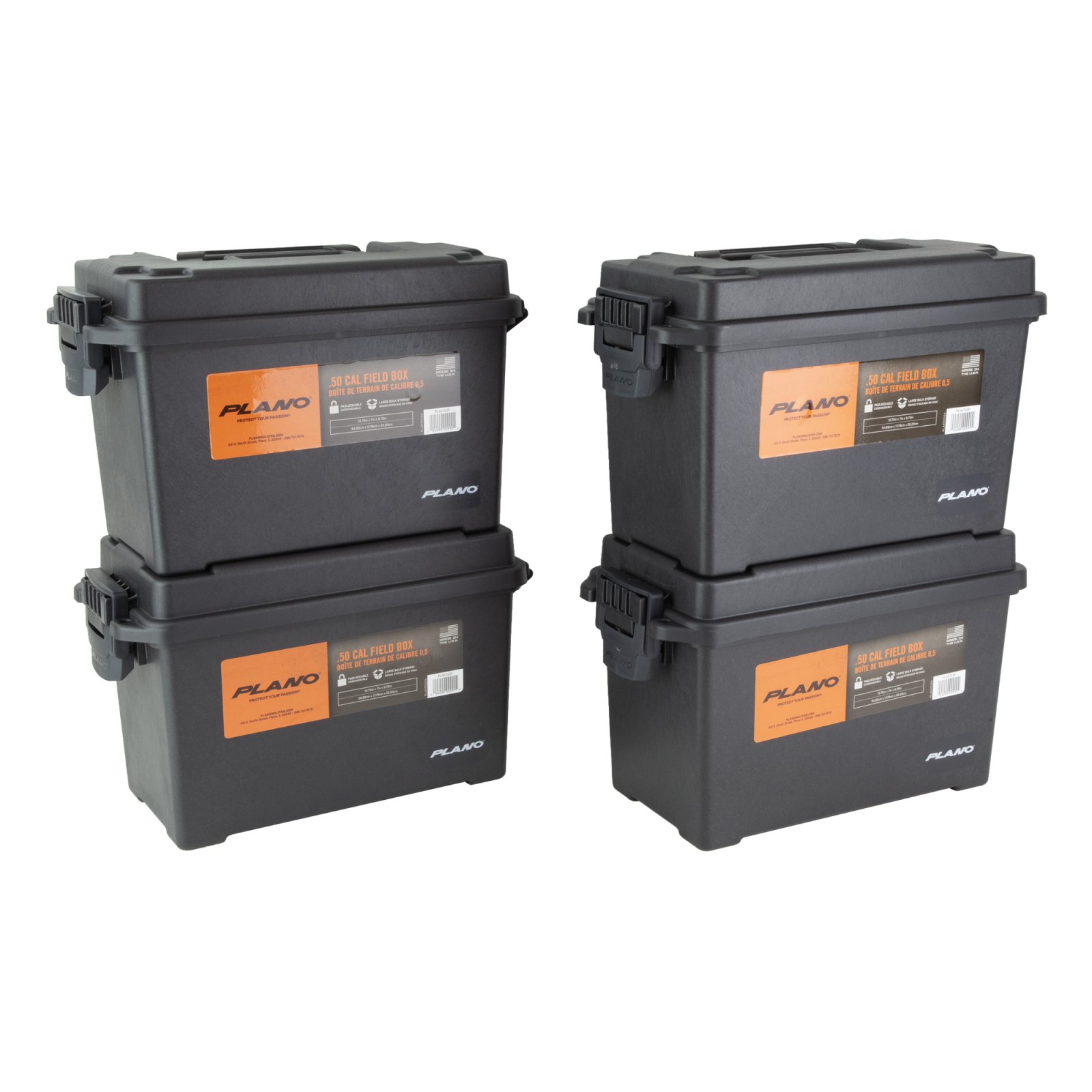 Plano Molding Company Field/Ammo Box .50 Cal Black Heavy-Duty - Plano Molding Company - .50