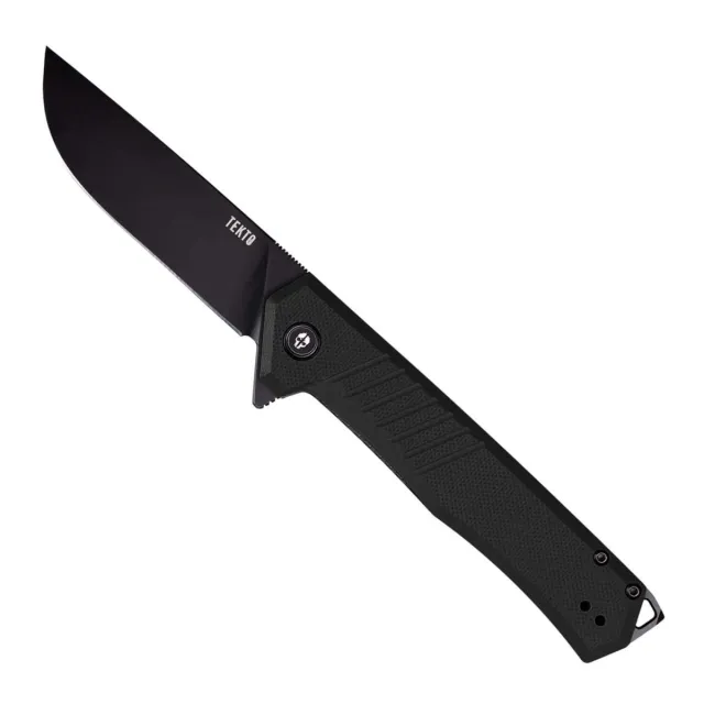 Tekto Gear F1 Alpha F1RG1BKD2BK1 D2 Steel Blade Black G10 Handle
