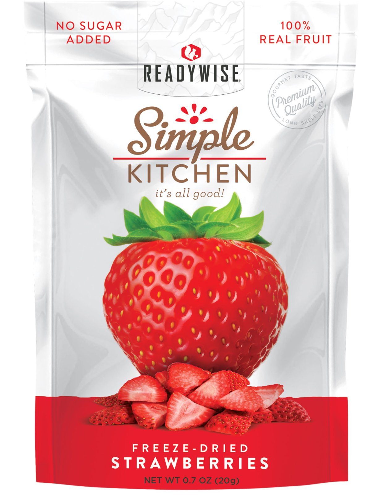 ReadyWise SK05006 Simple Kitchen Freeze-Dried Strawberries 6-Pack - Wise Foods, Inc.