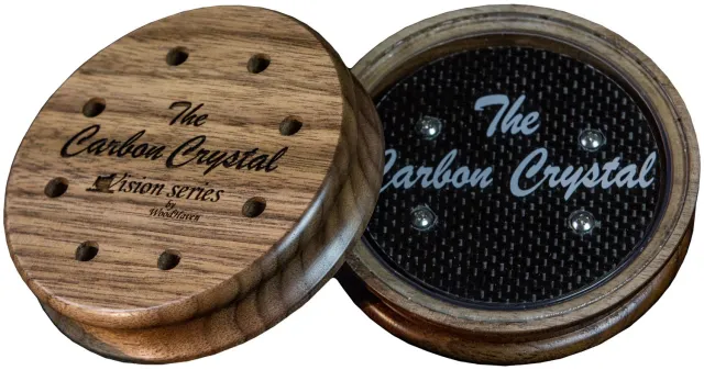 Woodhaven Calls WH057 Carbon Crystal Friction Call Walnut/Crystal - Woodhaven Calls