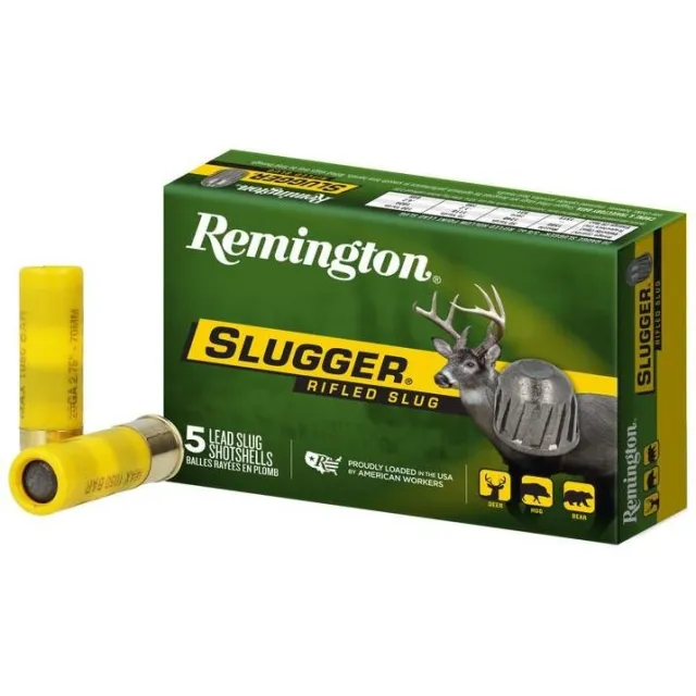 Remington 20616 20 Gauge 2.75 in Rifled Slug 1580 fps 5 Rounds - Remington Arms Company, LLC - 20 Gauge