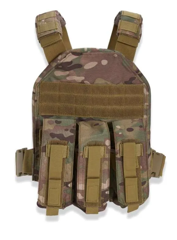 GUARD DOG BODY ARMOR TERRIER PLATE CARRIER MULTICAM ADJUSTABLE WITH MULTIPLE POUCHES