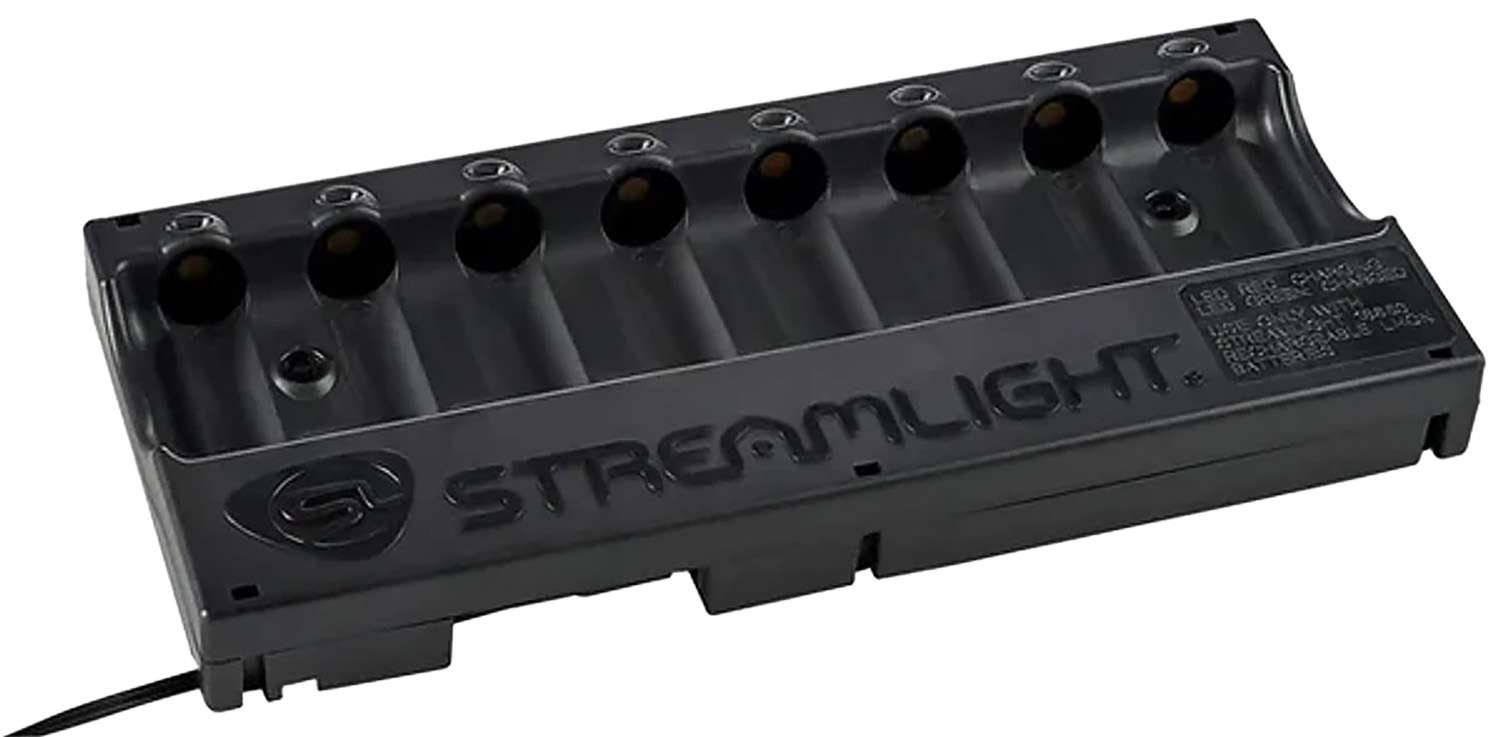 Streamlight 20234 8-Unit Bank Charger Black SL-59/CR123A 100V/120V AC - Streamlight