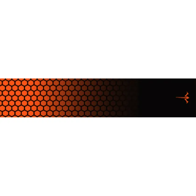 White Water Archery Honeycomb Fade Arrow Wraps Fade Orange 5 in. x 1.125 in. 15 pk. - White Water Archery