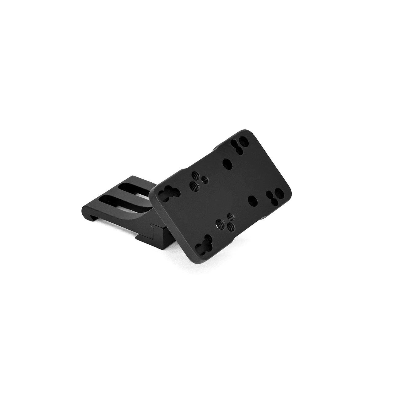 Warne 6110MR Red-Dot Riser 45 deg Offset Reflex Black Anodized Aluminum - Warne