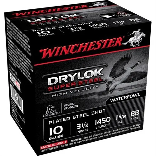Winchester Ammo SSH10BB DryLock Super 10 3.50" 1 3/8 oz BB Shot 25 Per Box/ 10 Cs
