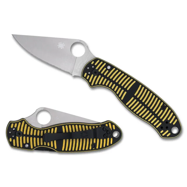 Spyderco C223GBKYLMCP Para 3 Salt 2.93" Satin CPM MagnaCut G-10 Knife - Spyderco