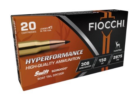 Fiocchi 308SCA Hyperformance 308Win 150gr Swift Scirocco II 20 Rounds - Fiocchi - 308 Win