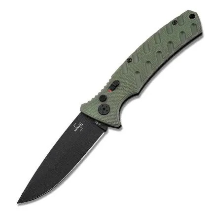 Boker Large Strike D2 Steel Green Handle Automatic Knife - Boker