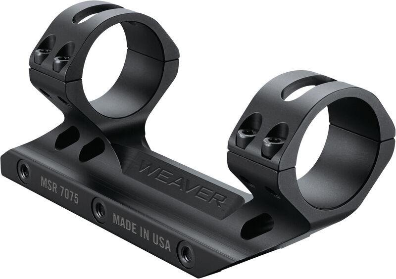 Buy Weaver 99680 1-Piece 30mm MSR Optics Mount, 7075-T6 Aluminum, Black online