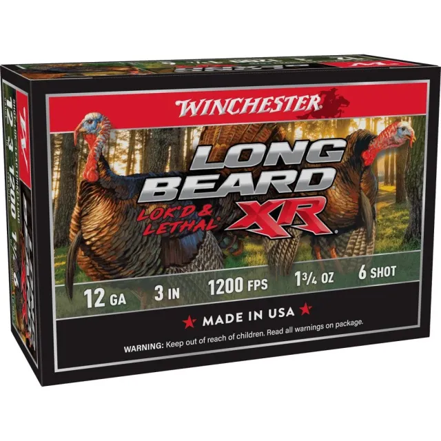Winchester Long Beard XR 12 Gauge 3 in 1 3/4 oz 6 Shot 1200 fps 10 Rounds
