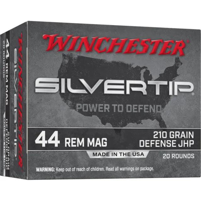 Winchester Silvertip 44 Remington Magnum Jacketed Hollow Point 210 Grain... - Winchester - 44 Rem Mag