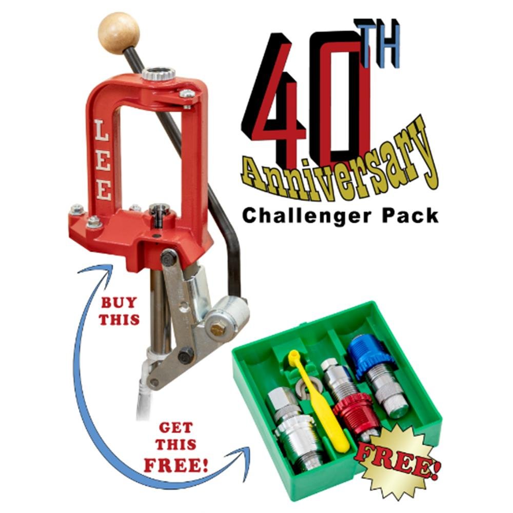 Buy Lee Precision 92139 Challenger 40th Anniversary Press with 3-Die Set online