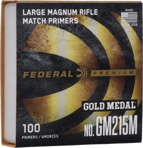 Federal Gold Medal GM215M Large Rifle Mag Primers 5000 Pack