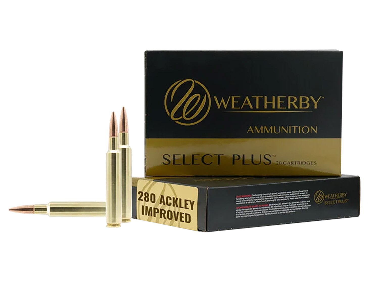 Weatherby R280A168CHH 280ACKLEY 168gr 20 Per Box/10 Case - Weatherby - 280 Ackley