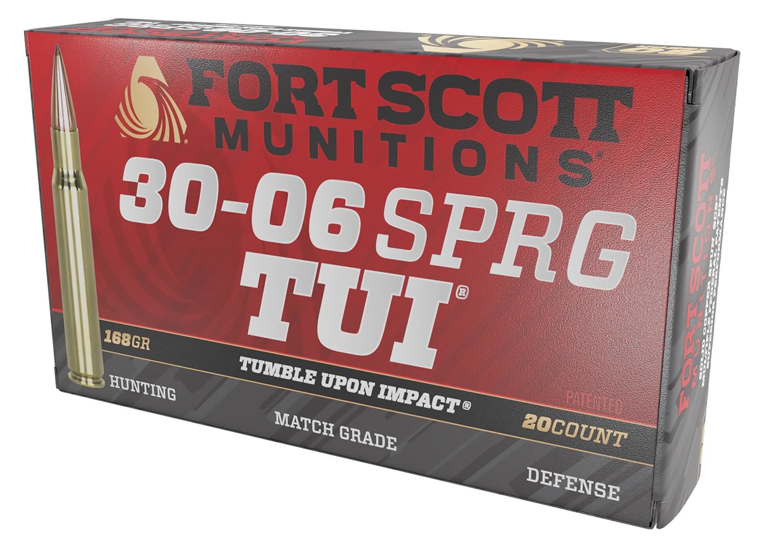 Fort Scott Munitions 3006168SCV .30-06 TUI 168gr Solid Copper Ammo 20 Rds - Fort Scott Munitions - 30-06 Springfield