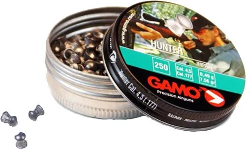 Gamo Hunter Round Nose Pellet .177 Tins OF 250 Blister 6320824BL54 - Gamo - 177PEL