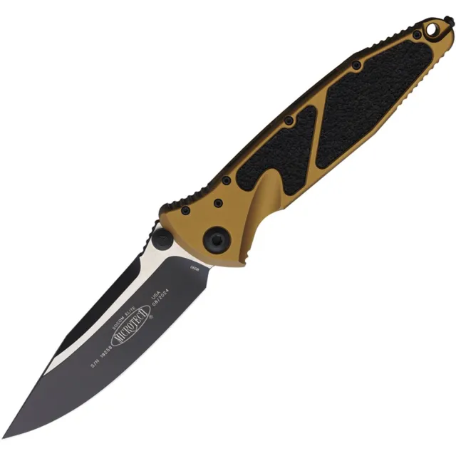 Microtech Socom Elite 160-1TA 3.98 In Black Tan Alu Handle - MICROTECH for sale at Iron and Lace