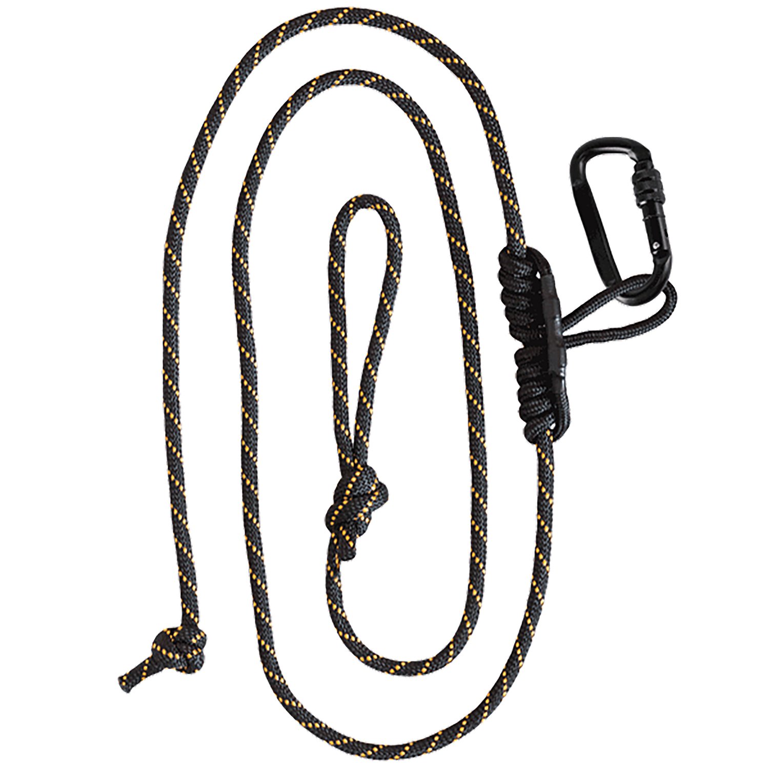 GSM Outdoors MUDMSA070 Lineman Safety Rope Black Nylon 300 lb