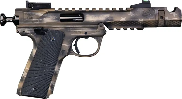 Buy Volquartsen LLV 22LR 10+1 4.5 FDE Battleworn American Flag Cerakote online