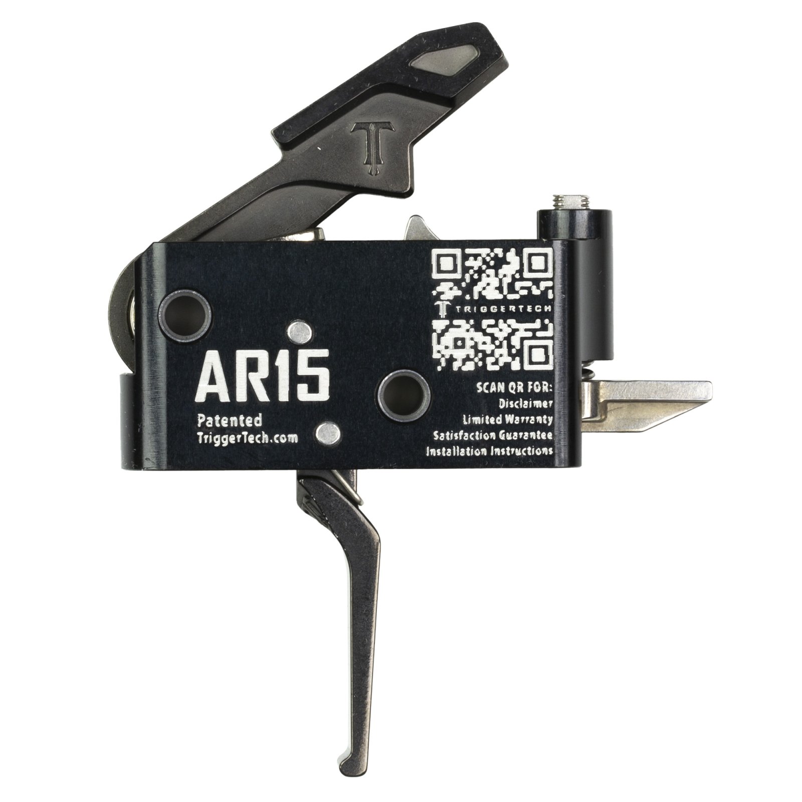 TriggerTech AR0SBB25NNF AR15 Single-Stage Trigger 2.5-5 lbs PVD Black - TriggerTech
