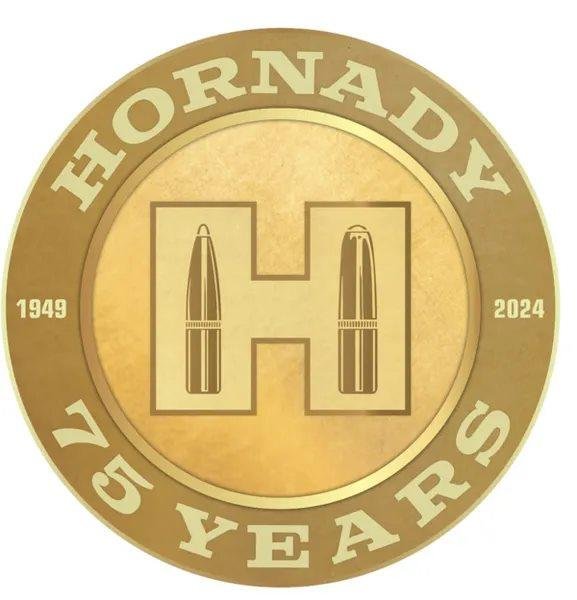 Hornady 75th Anniversary Aluminum Sign 12 Inch Circle 99157 - Hornady Manufacturing Company
