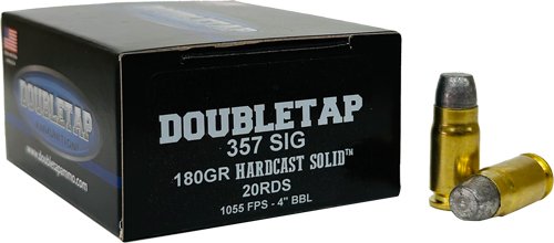 Buy DoubleTap Ammunition Hardcast 357 SIG 180 Grain 20 Rounds 357S180HC online