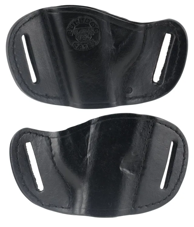 Buy Bulldog MLBS Molded OWB Black Leather Belt Slide Holster Right Hand online