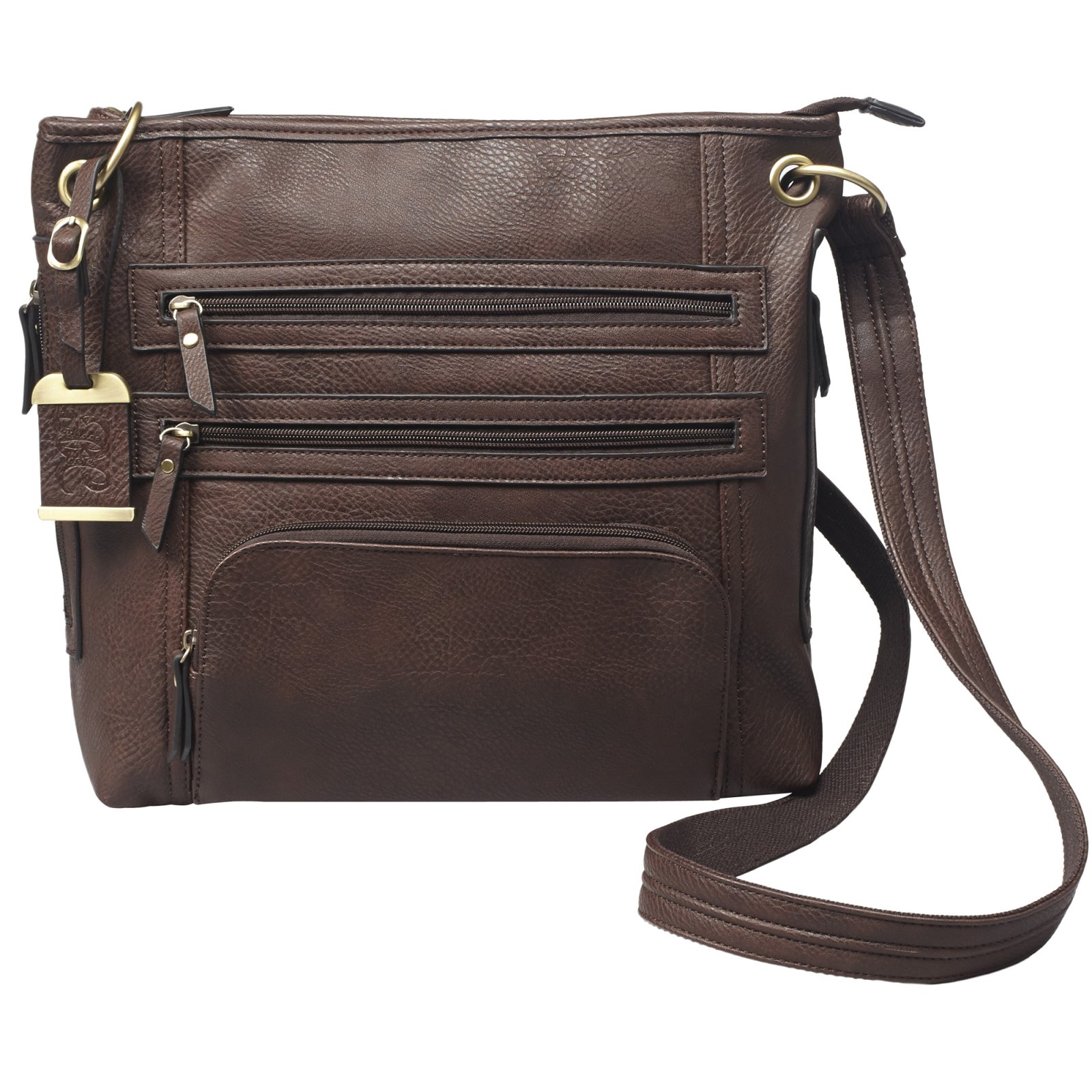 Bulldog BDP039 Large Purse 14 in Chocolate Brown Leather Holster Included - Bulldog