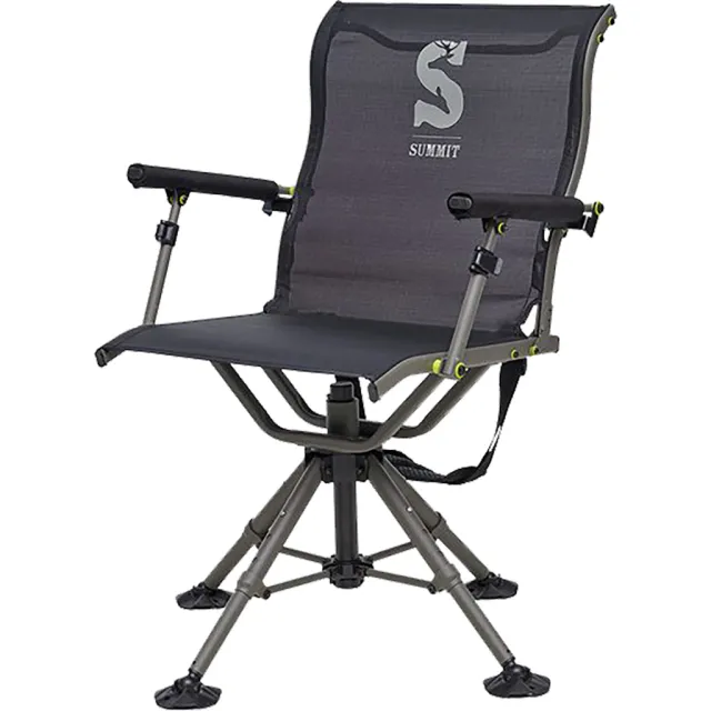 Summit SU88023 Adjustable Shooting Chair, 360 deg Rotation, Mesh Seat - Summit