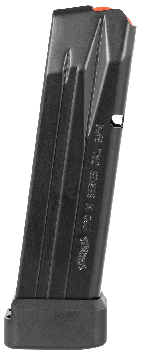 Walther Arms 2830400 PPQ 15rd/17rd 9mm Luger Fits M2/SF Pro Black Steel - Walther - 9MM