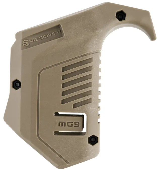 Recover Tactical MG9-02 Angled Mag Pouch Picatinny Rail Mount Tan - Recover Tactical
