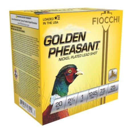 Buy Fiocchi Golden Pheasant 20 ga. 2.75 in. 1 oz. 7.5 Shot Shotgun Shell online