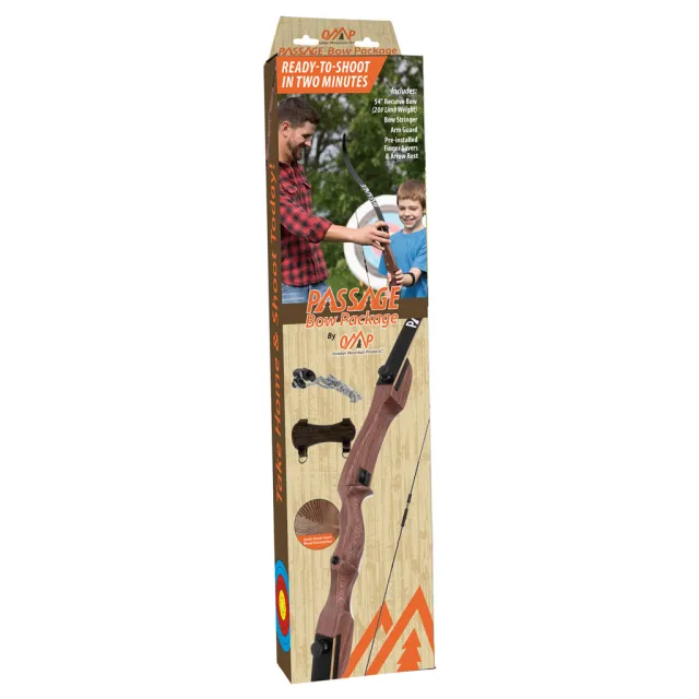 October Mountain 81273 Passage Recurve Bow 54" 20 lbs RH Takedown - October Mountain