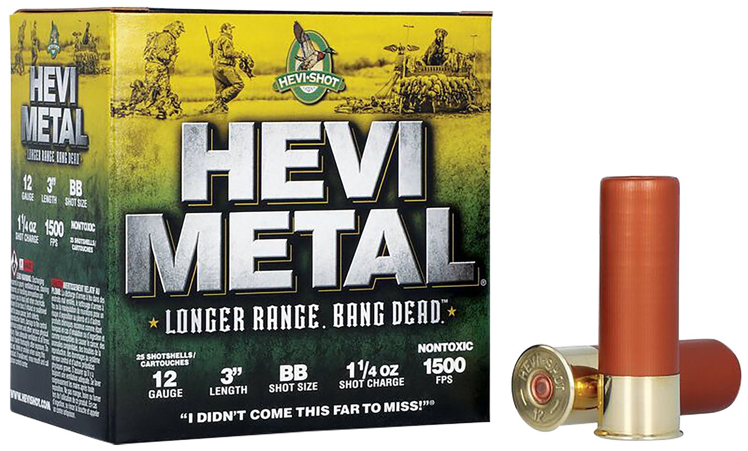 Buy HEVI-Shot HS38088 12 Gauge 3 In 1 1/4oz BB 1500fps 25/Box online
