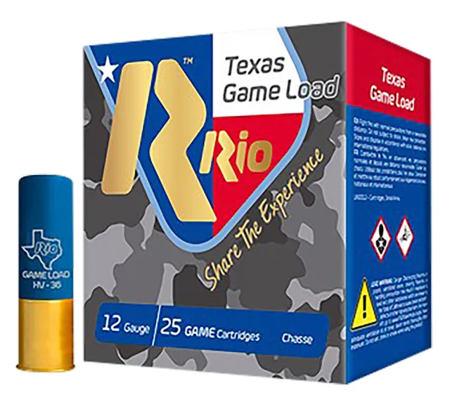 Buy Rio Ammunition TGHV368TX Texas Game Load High Velocity 12 Gauge 2.75"... online