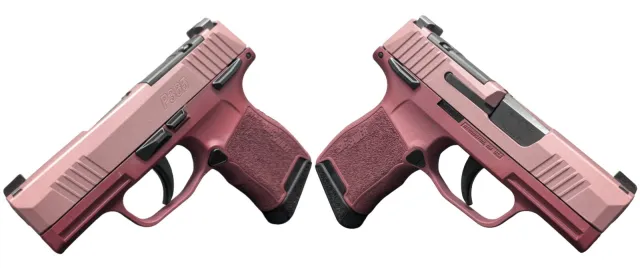 Sig Sauer P365 9mm 3.10 In Cranberry Blush Two Tone 10Rd Manual Safety