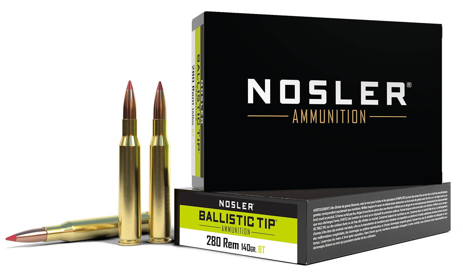 Nosler .280 Remington 140 Grain Ballistic Tip 40073 - Nosler - 280 Rem