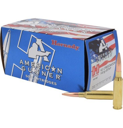 Hornady 81482 American Gunner 6.5 Creedmoor 140gr BTHP Ammo 50 Rounds - Hornady Manufacturing Company - 6.5 Creedmoor